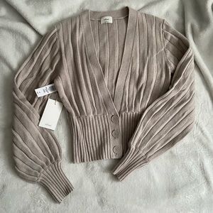 Wilfred Plunge Front Cardigan